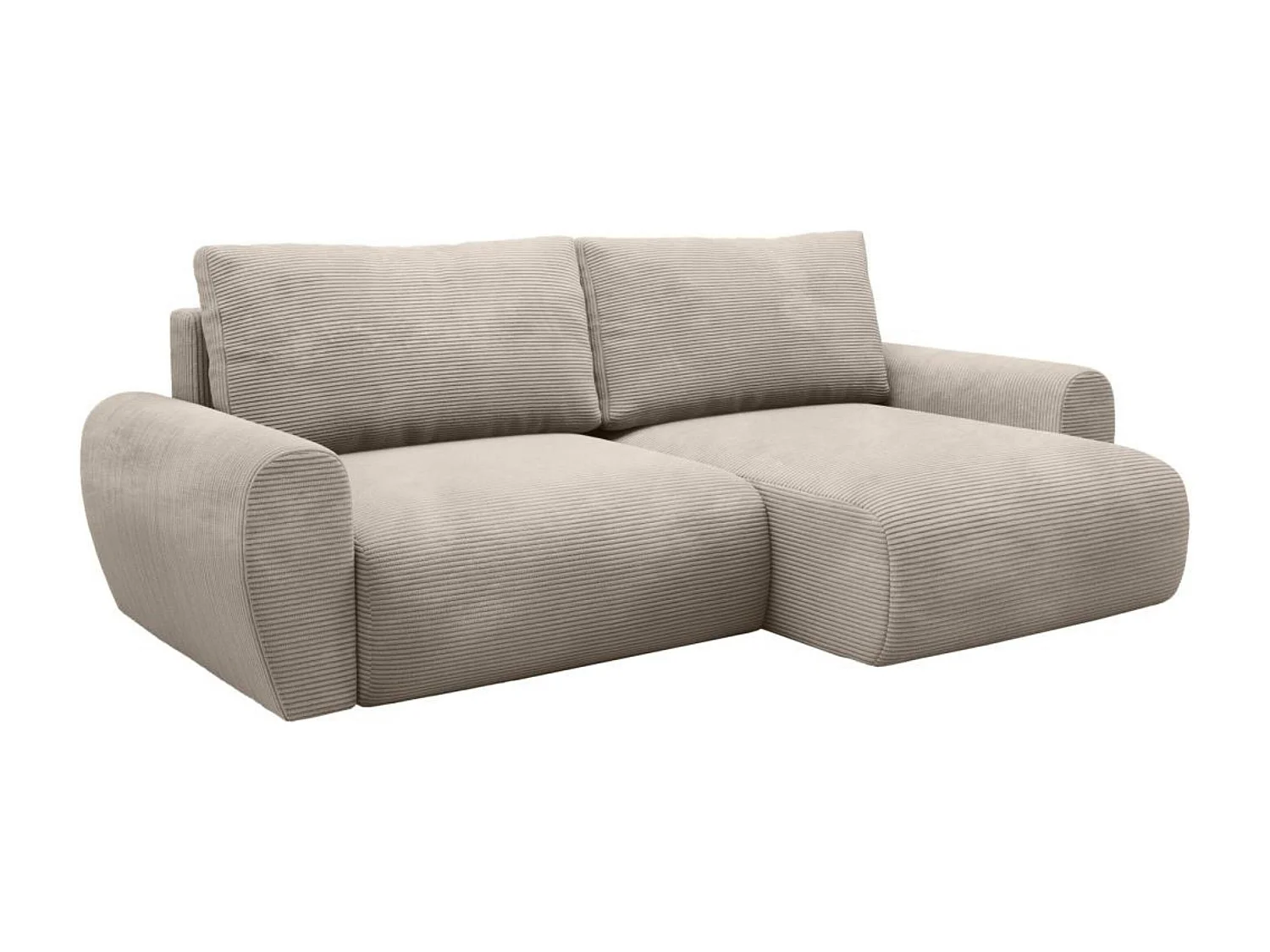 Hoekslaapbank Poss L cappuccino rechts