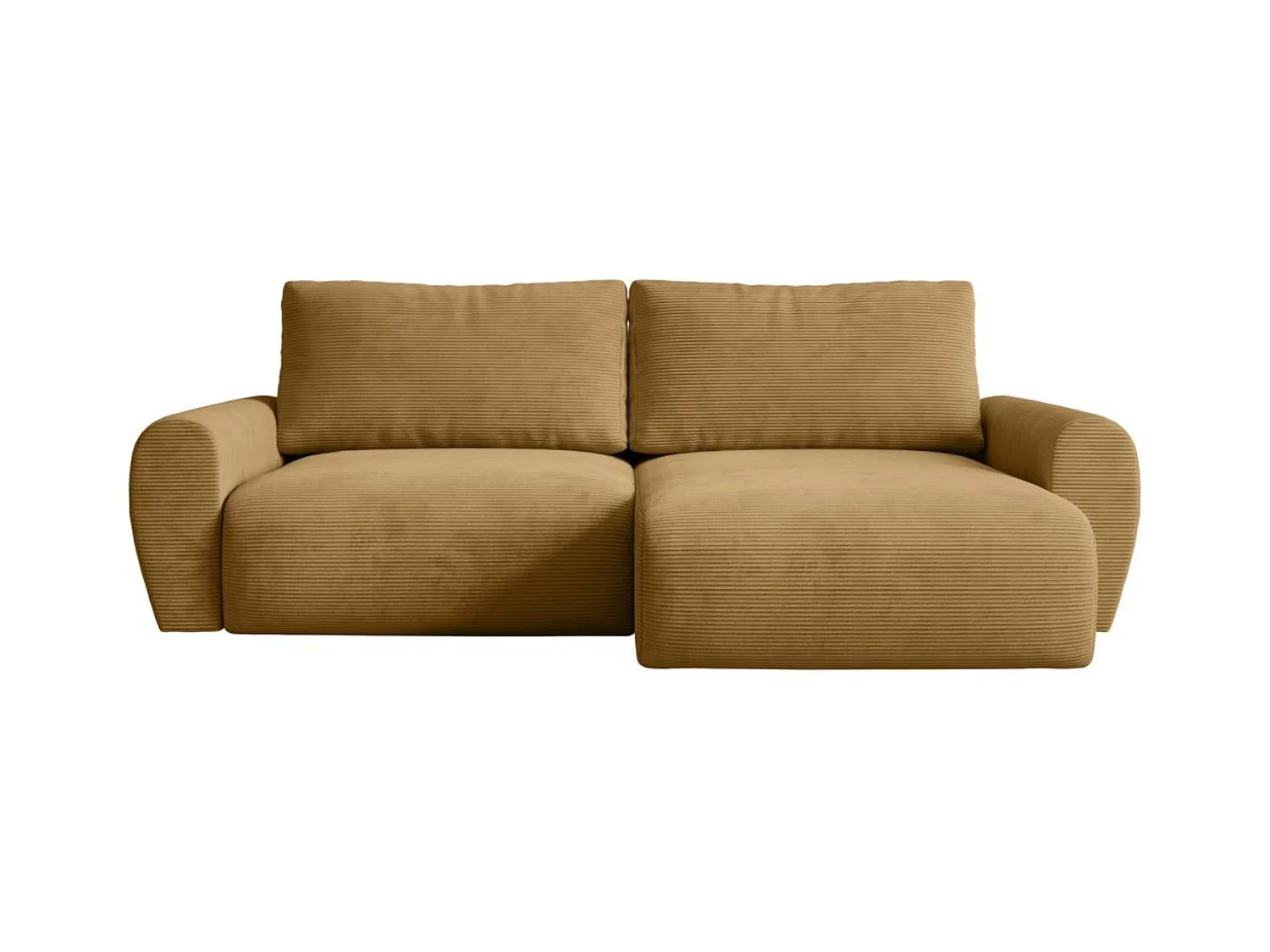 Hoekslaapbank Poss L geel rechts