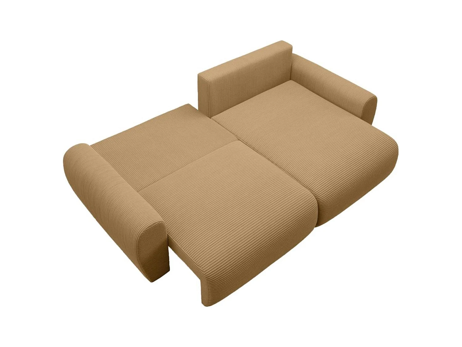 Hoekslaapbank Poss L geel rechts