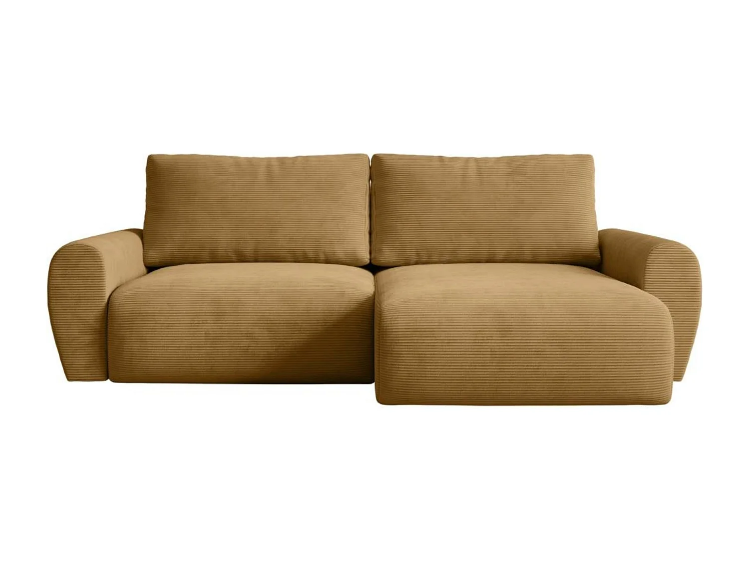 Hoekslaapbank Poss L geel rechts