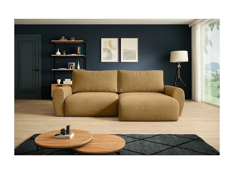 Canapé-lit ECKSCHLAFSOFA Poss L jaune droite