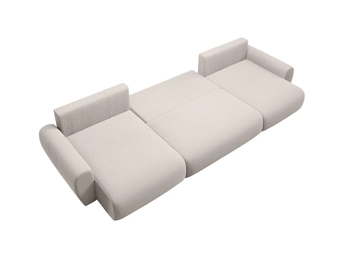 WOHNLANDSCHAFT mit Schlaffunktion Poss U beige