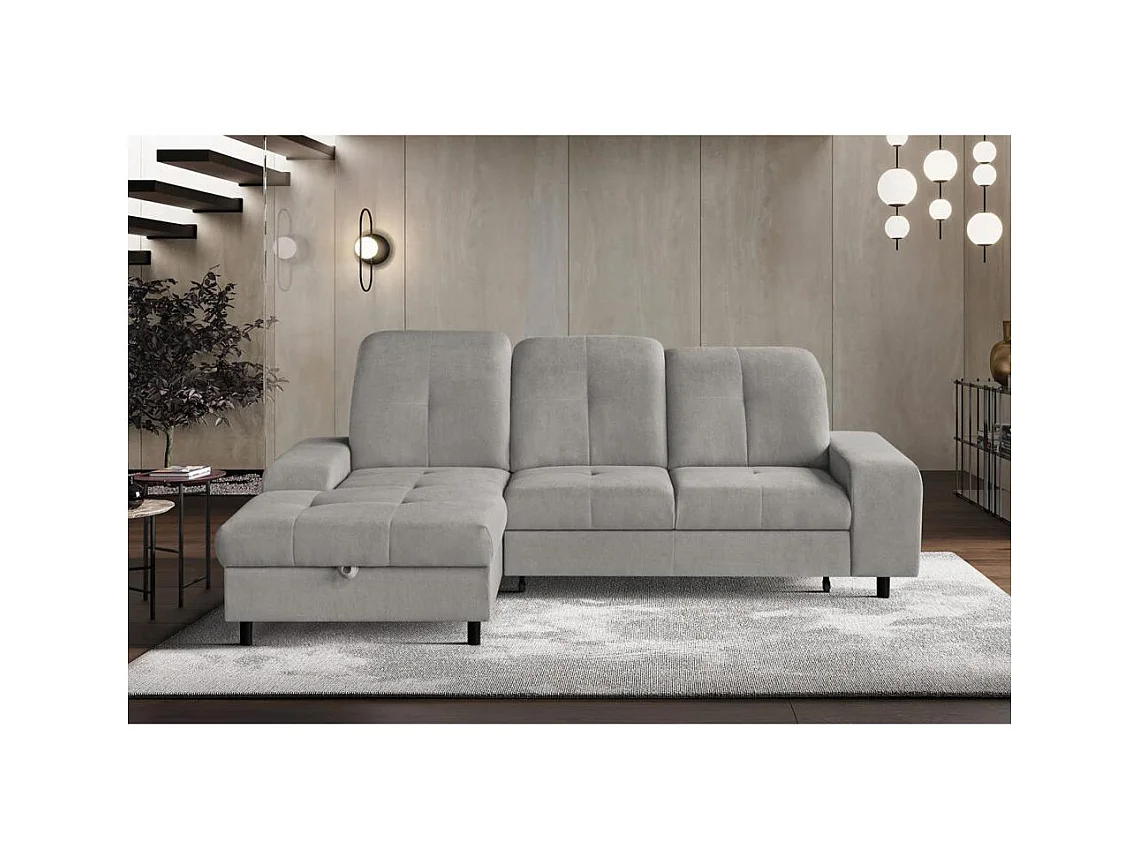 ECKSCHLAFSOFA Leon L Hellgrau