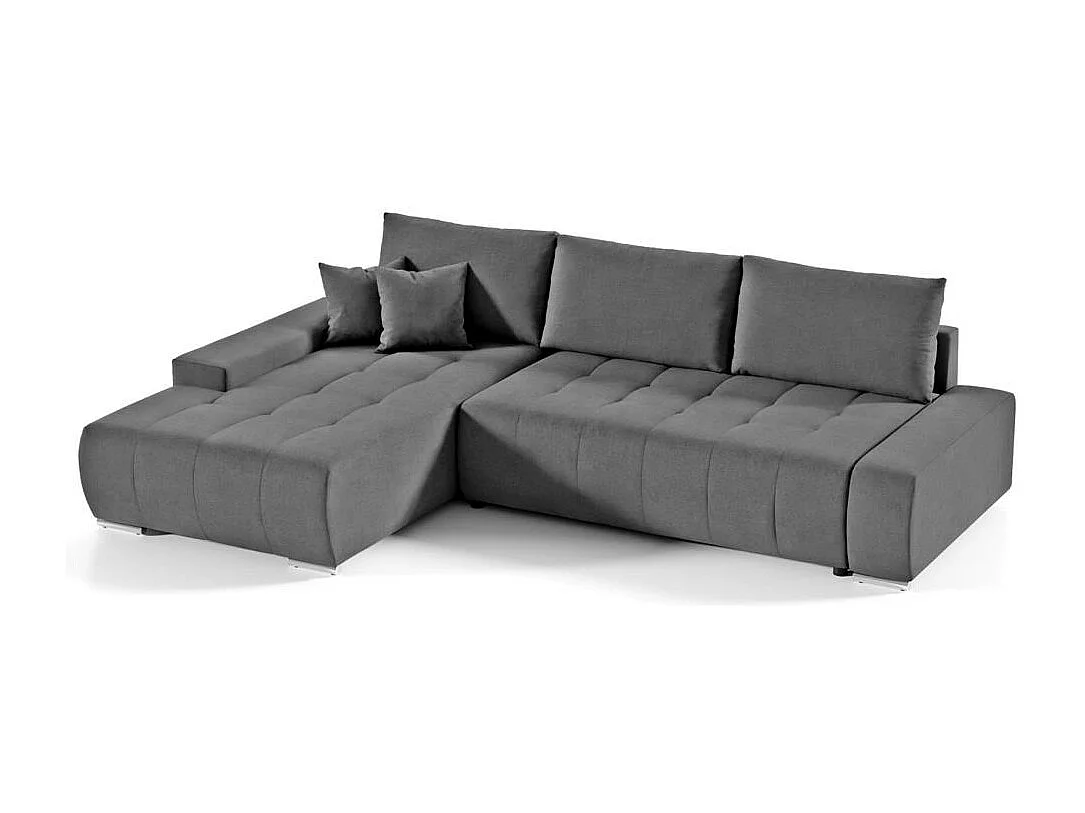 ECKSOFA Draco L gris foncé gauche