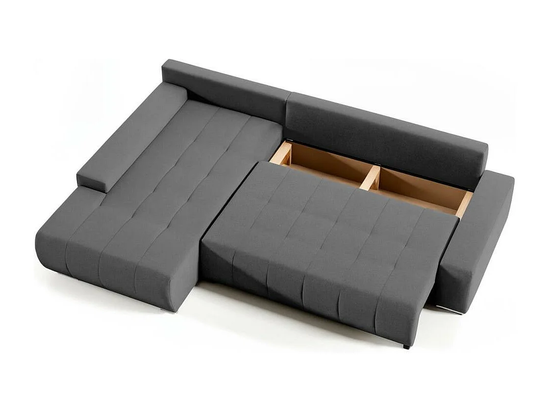 ECKSOFA Draco L gris foncé gauche