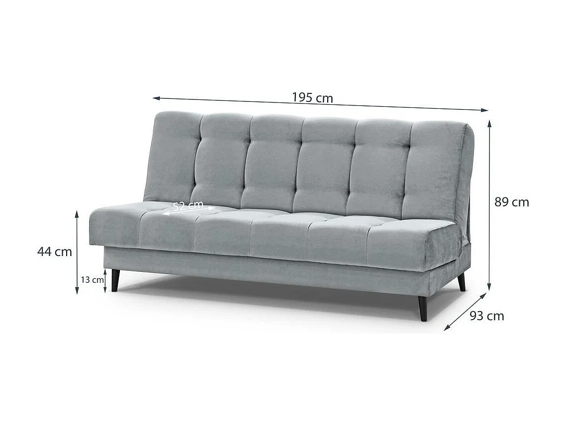 3-SITZER Schlafsofa Nancy hellgrau