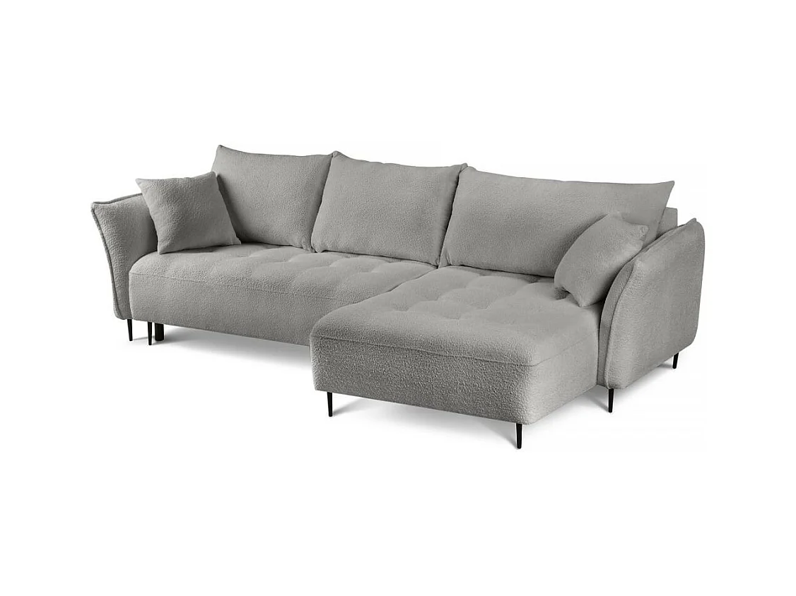 Hoekslaapbank Bari rechts grijs