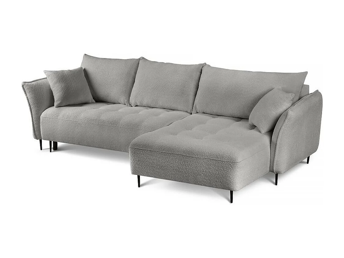 Hoekslaapbank Bari rechts grijs