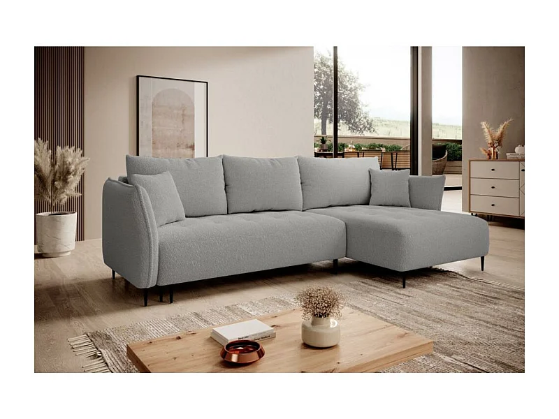 ECKSCHLAFSOFA Bari rechts grau