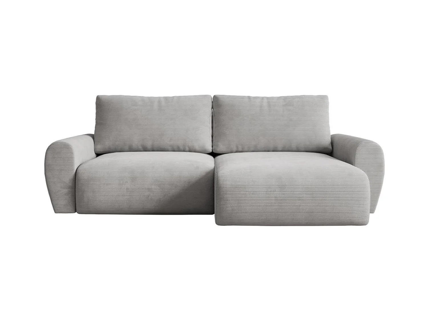 ECKSCHLAFSOFA Poss L hellgrau rechts