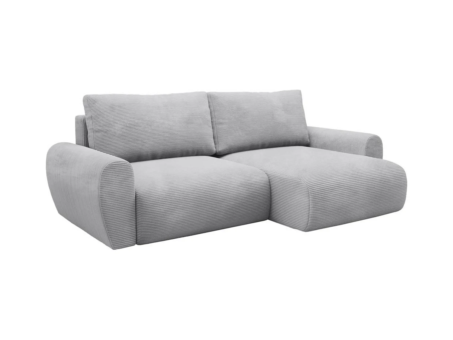 ECKSCHLAFSOFA Poss L hellgrau rechts