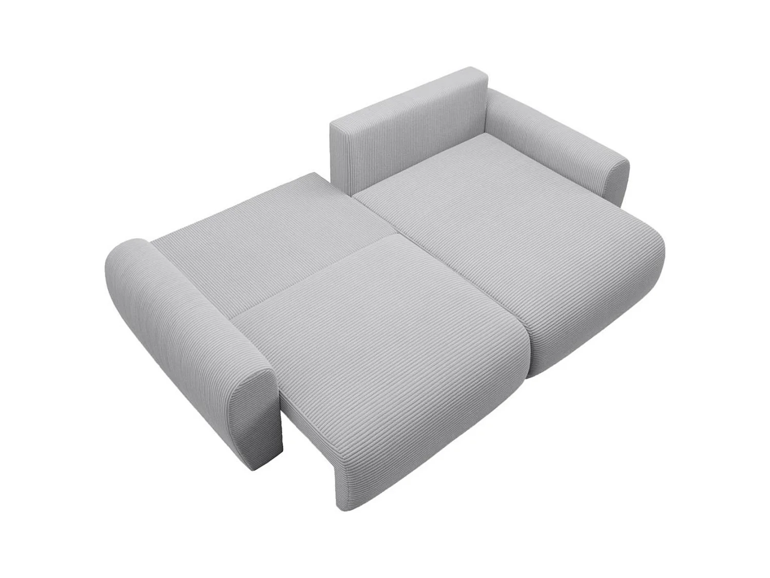 ECKSCHLAFSOFA Poss L hellgrau rechts