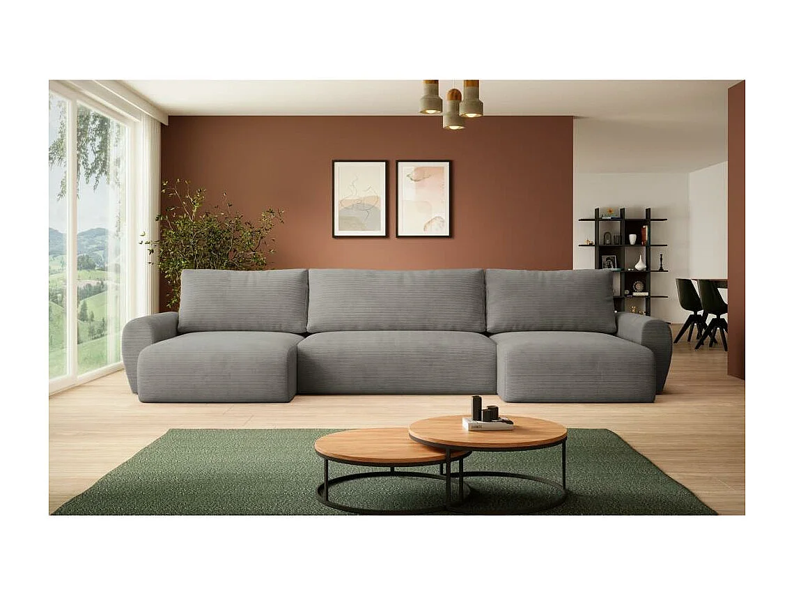 CANAPE avec fonction sommeil Poss U gris