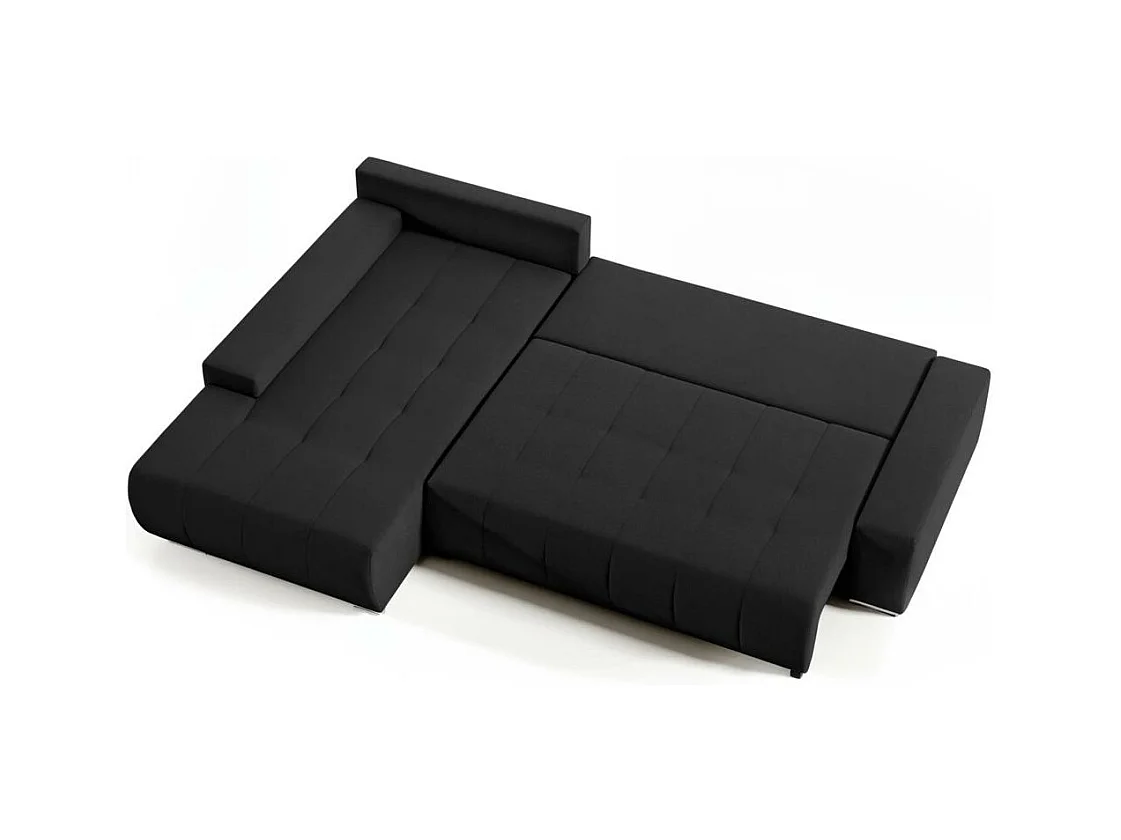 ECKSOFA Draco L noir gauche