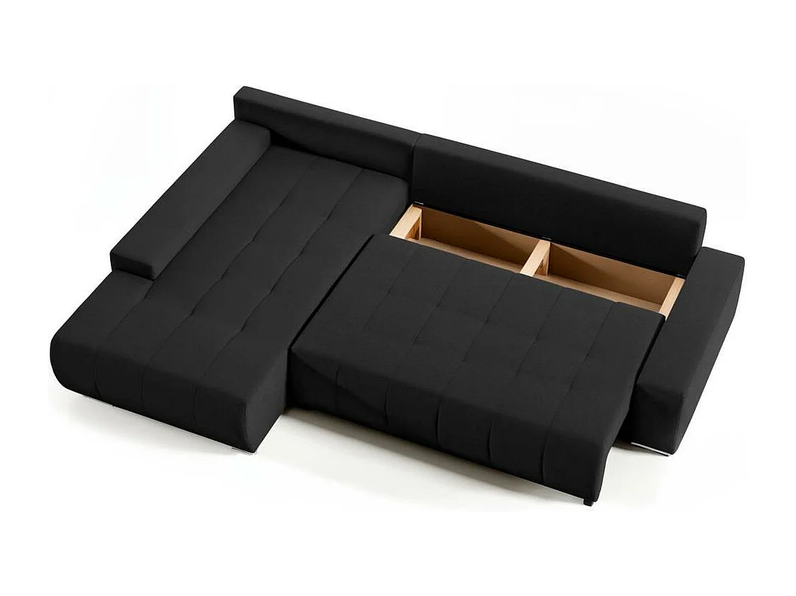 ECKSOFA Draco L schwarz links