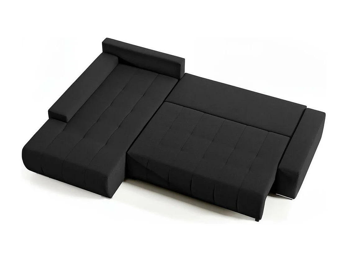 ECKSOFA Draco L noir gauche