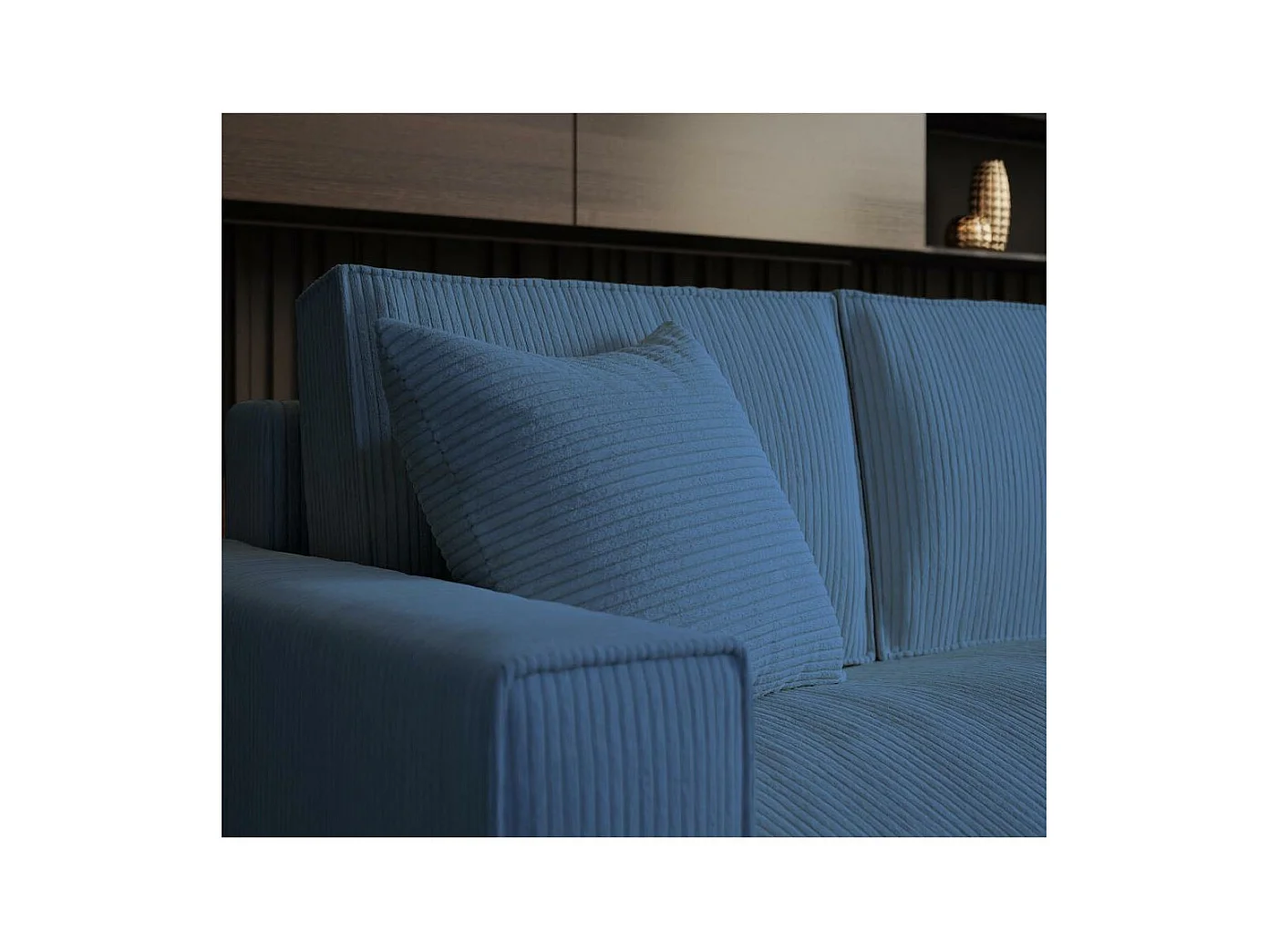 Hoekbank Parys L donkerblauw