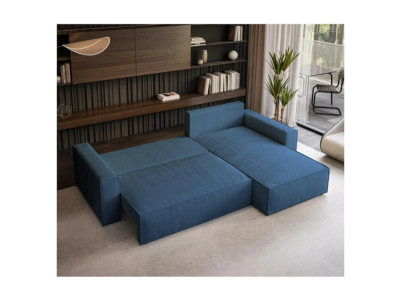 ECKSOFA Parys L dunkelblau