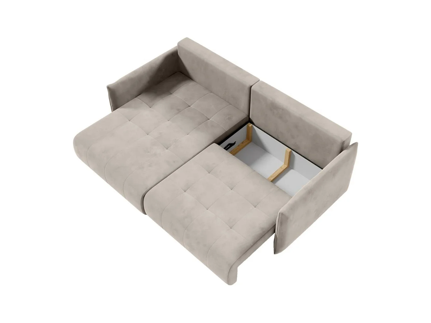 Hoekslaapbank Henry Mini beige links