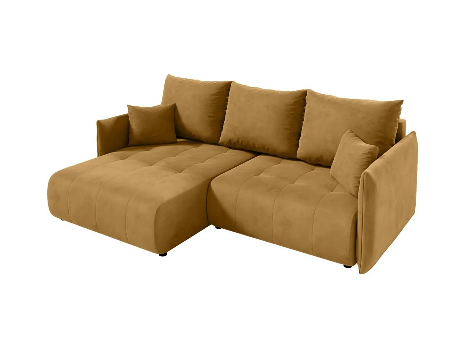 Hoekslaapbank Henry Mini geel links