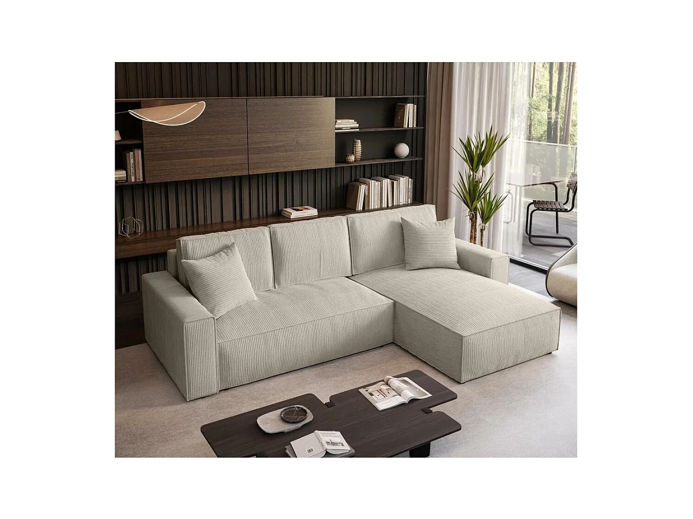 ECKSOFA Parys L Creme