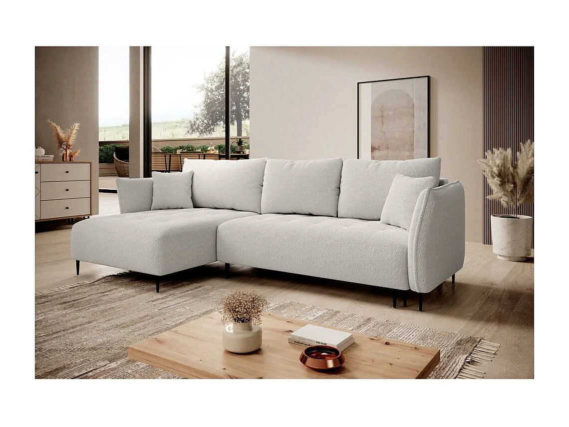 Hoekslaapbank Bari links beige