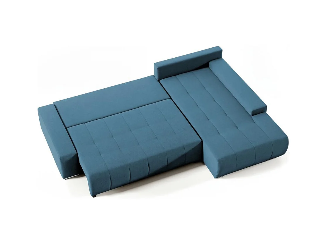 ECKSOFA Draco L bleu droite