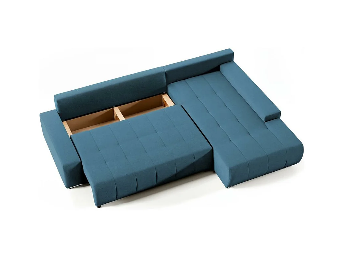 ECKSOFA Draco L bleu droite