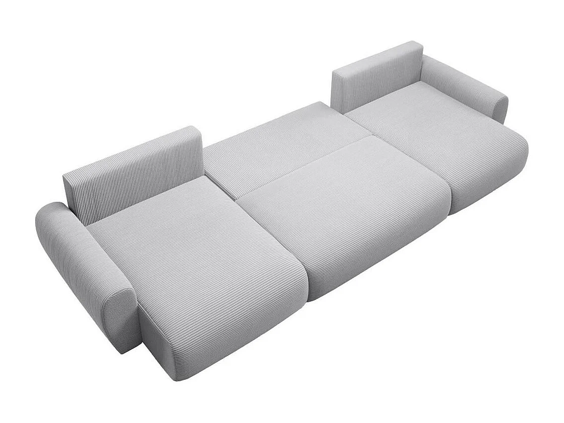 CANAPE avec fonction sommeil Poss U gris clair