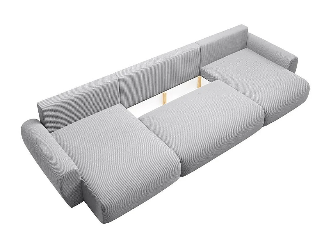 CANAPE avec fonction sommeil Poss U gris clair