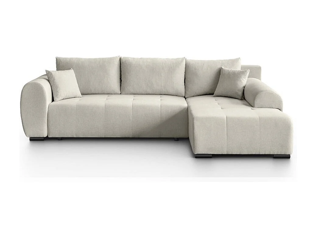 Hoekslaapbank Diana met bedlade beige rechts