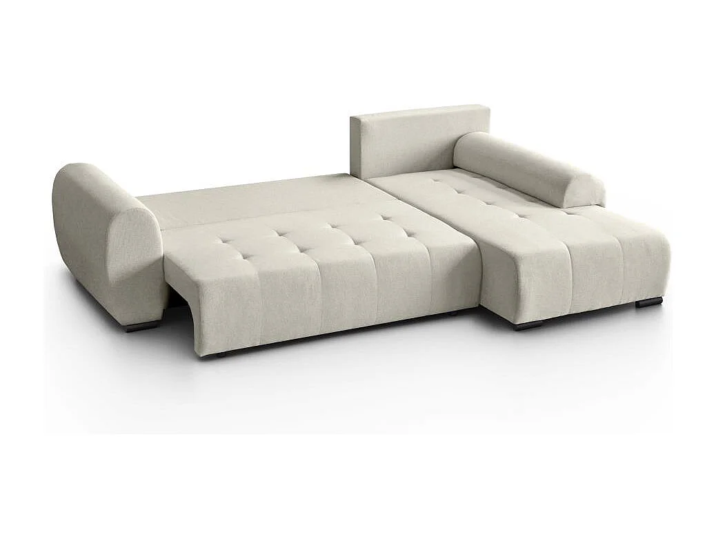 Hoekslaapbank Diana met bedlade beige rechts