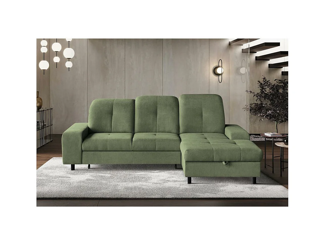 ECKSCHLAFSOFA Leon L Grün