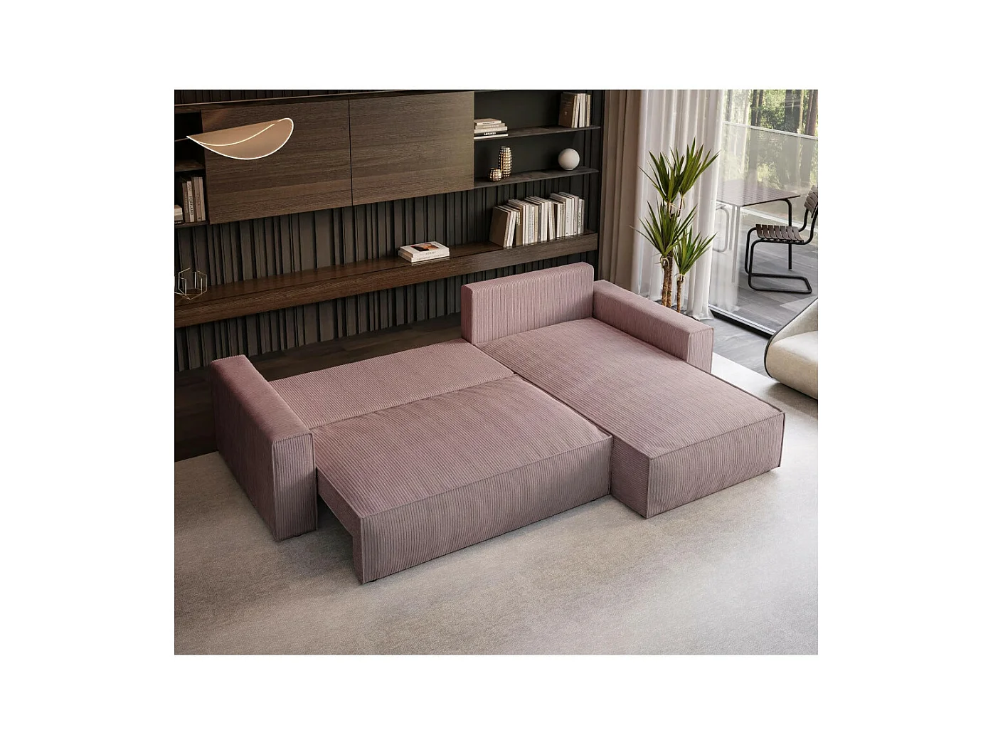 ECKSOFA Parys L Rosa