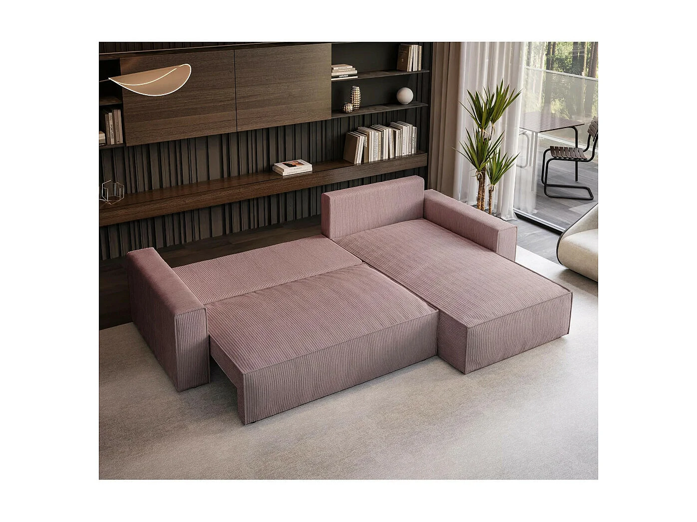 ECKSOFA Parys L Rosa