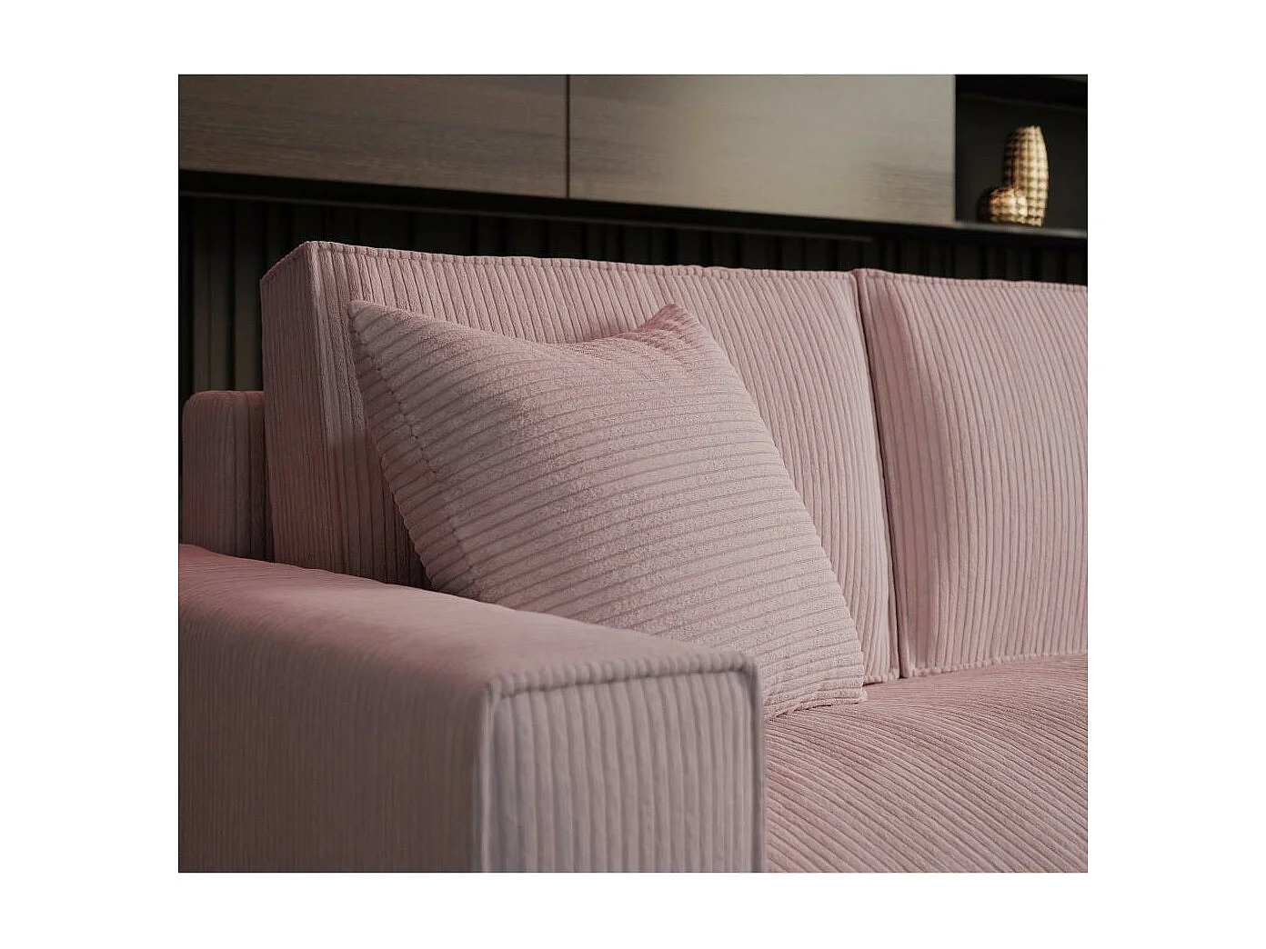 ECKSOFA Parys L Rosa