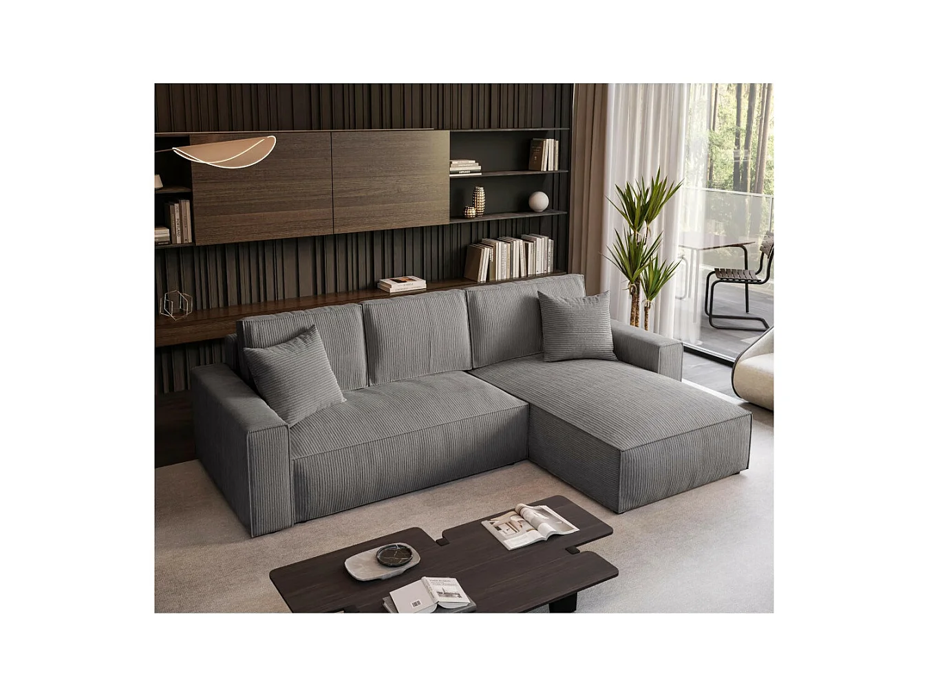 ECKSOFA Parys L grau