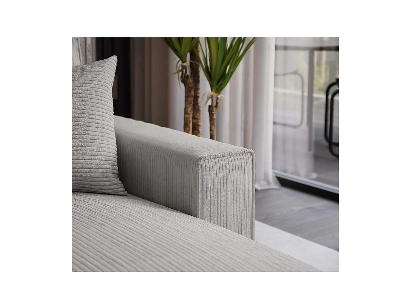 Hoekbank Parys L lichtgrijs