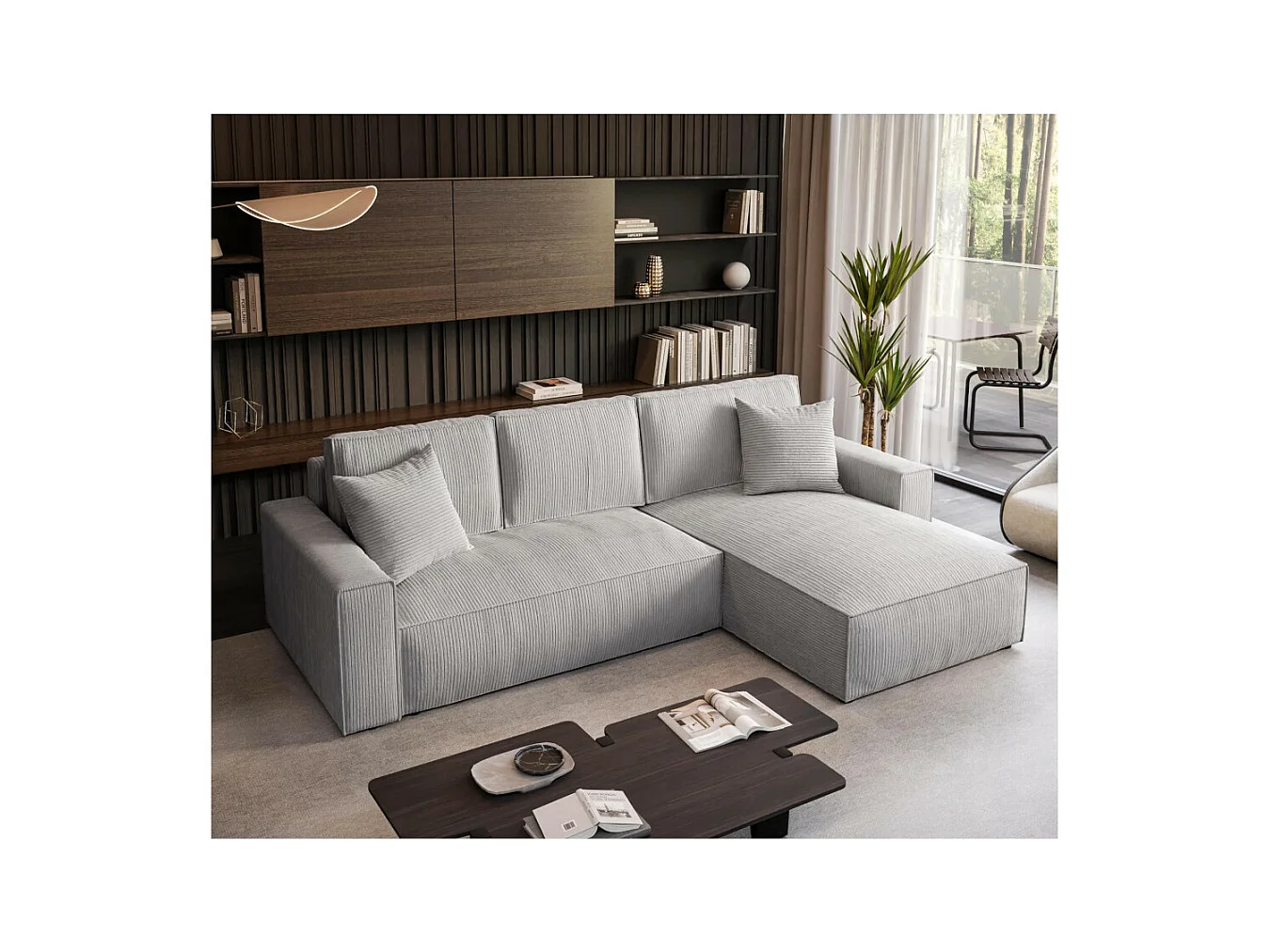 ECKSOFA Parys L hellgrau