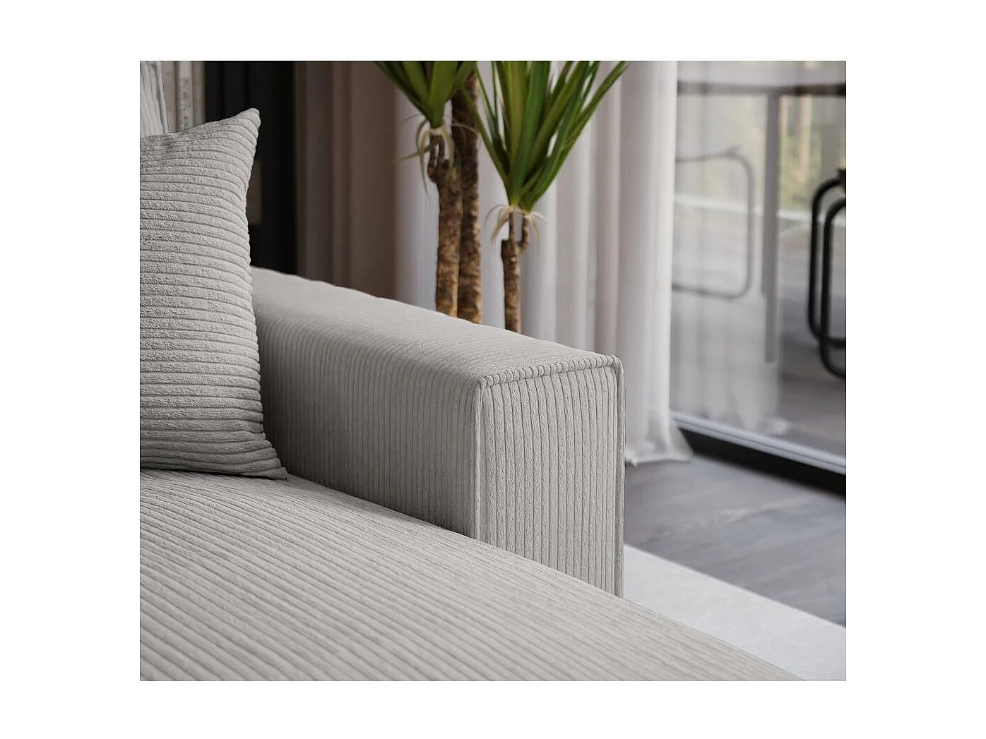 ECKSOFA Parys L hellgrau