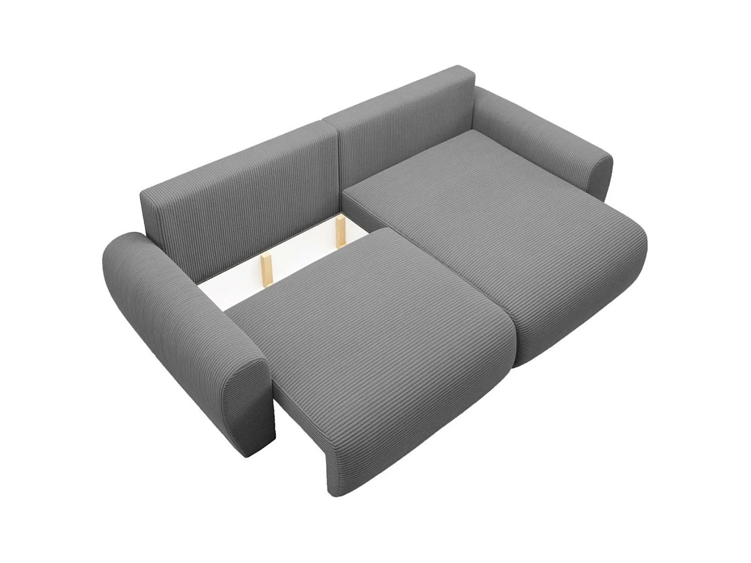 ECKSCHLAFSOFA Poss L grau rechts