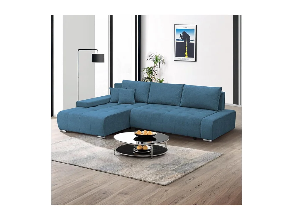 ECKSOFA Draco L bleu gauche