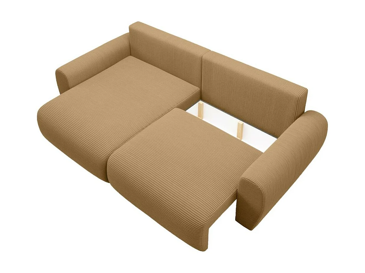 Canapé-lit ECKSCHLAFSOFA Poss L jaune gauche