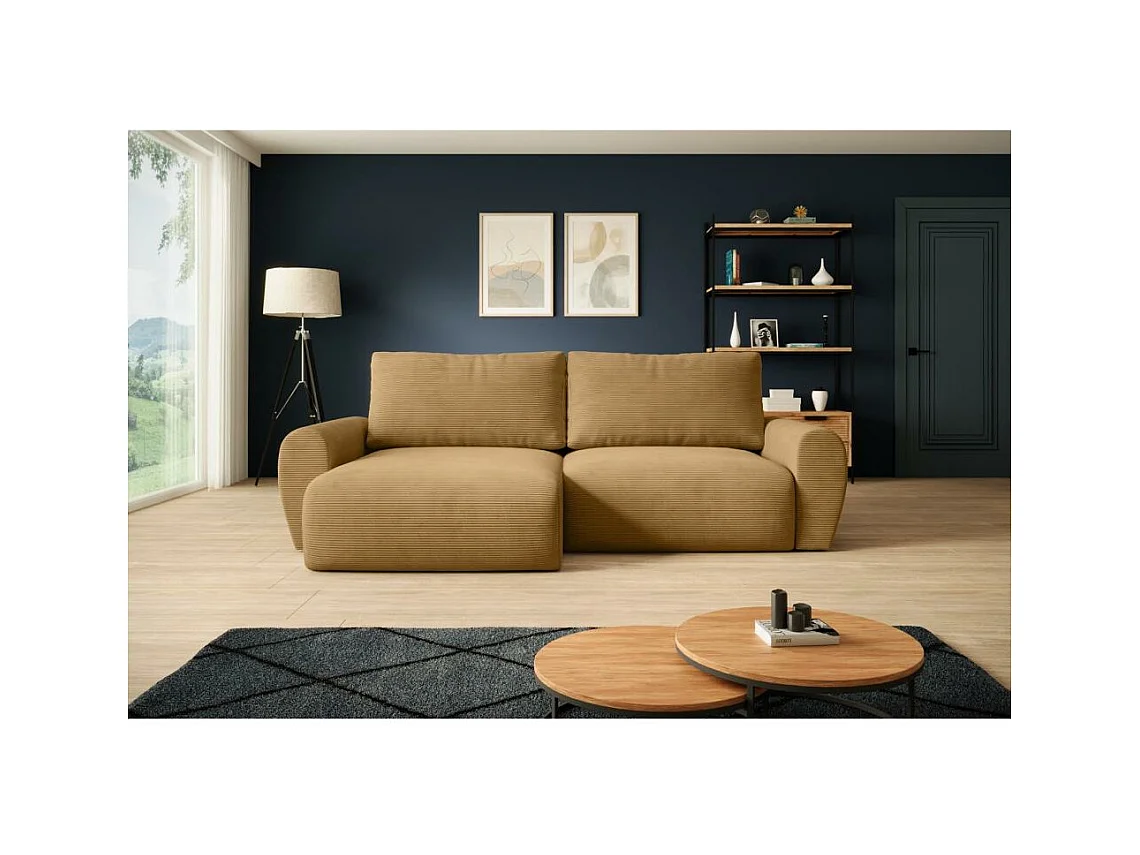 ECKSCHLAFSOFA Poss L gelb links