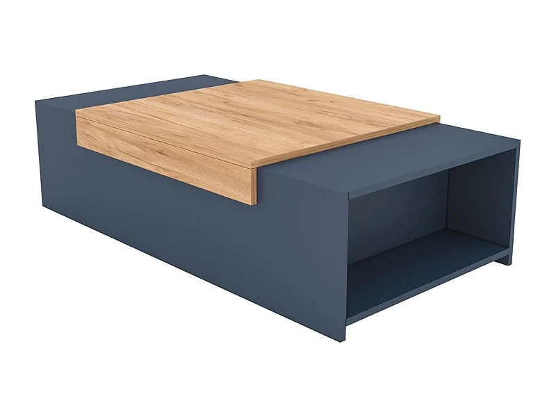 Couchtisch - Spanplatten - Eiche & Dunkelgrau - TRAGI