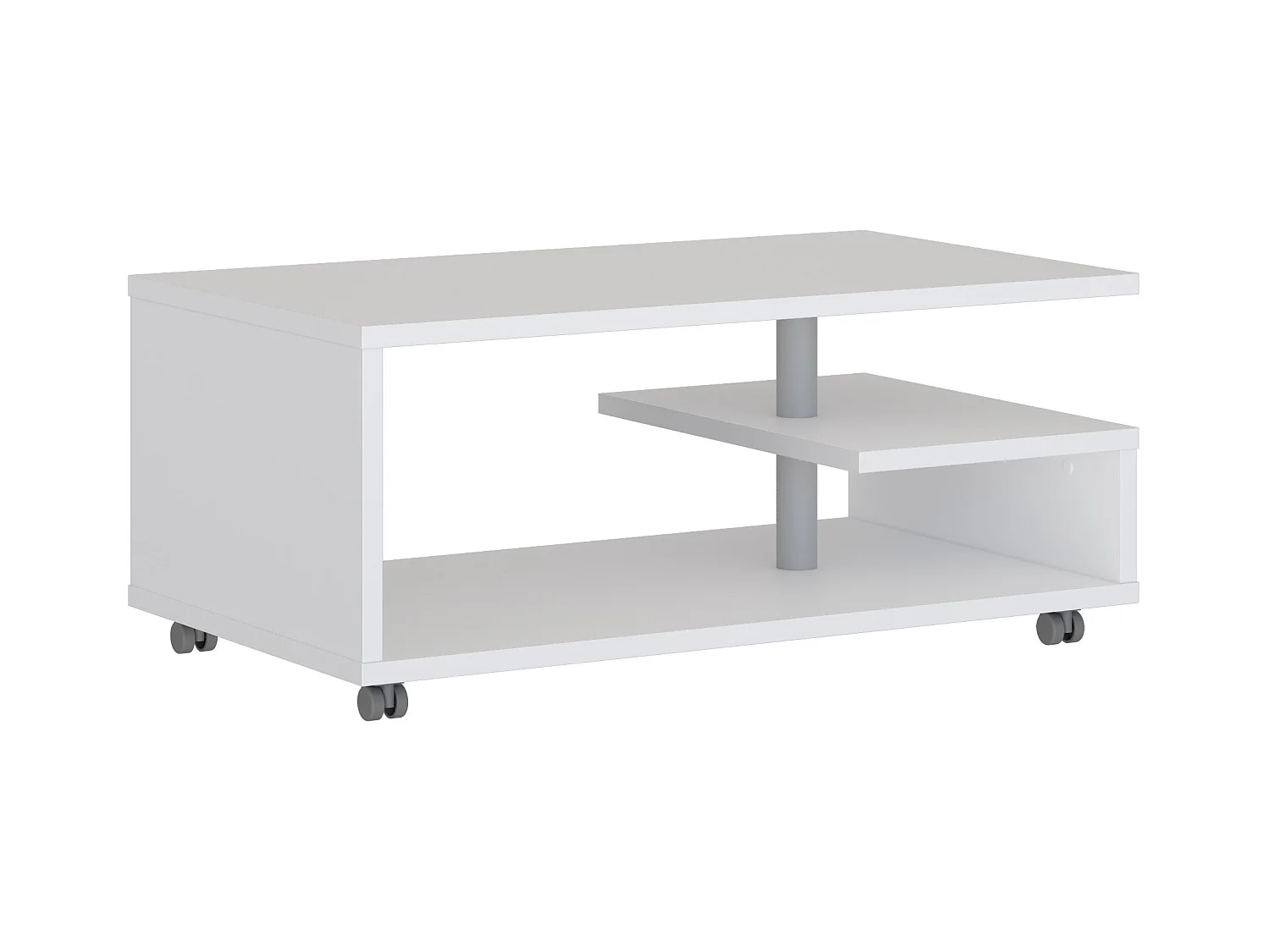 Table basse - MDF - Blanc - BAILEY