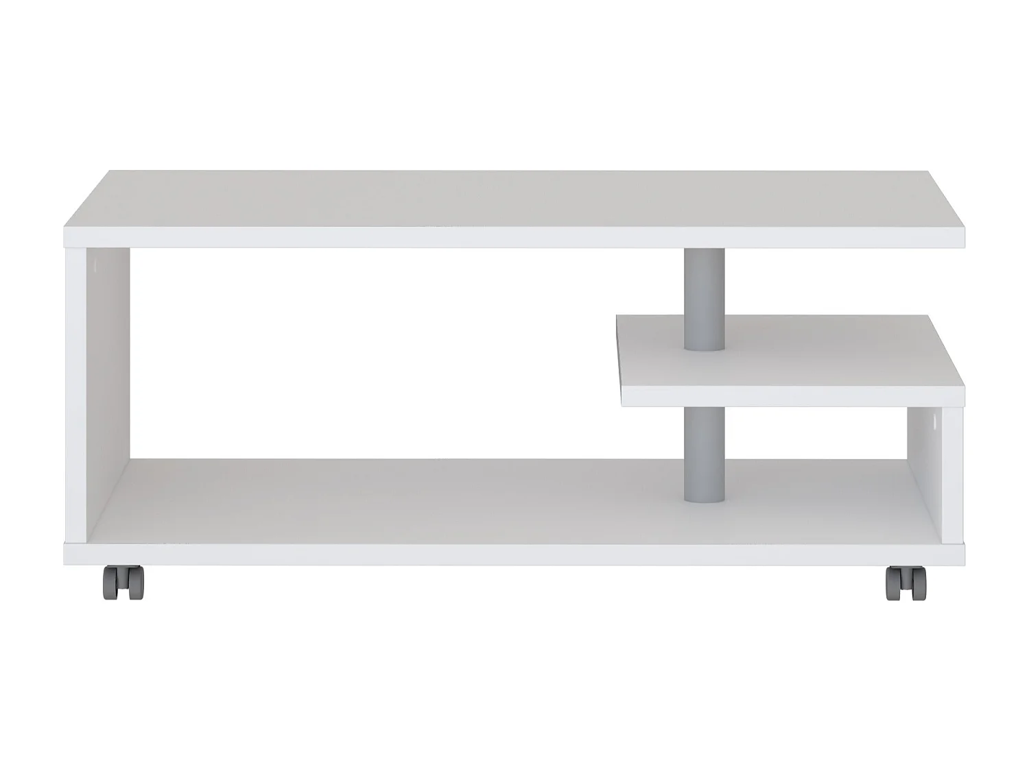 Mesa de centro - MDF - Branca - BAILEY