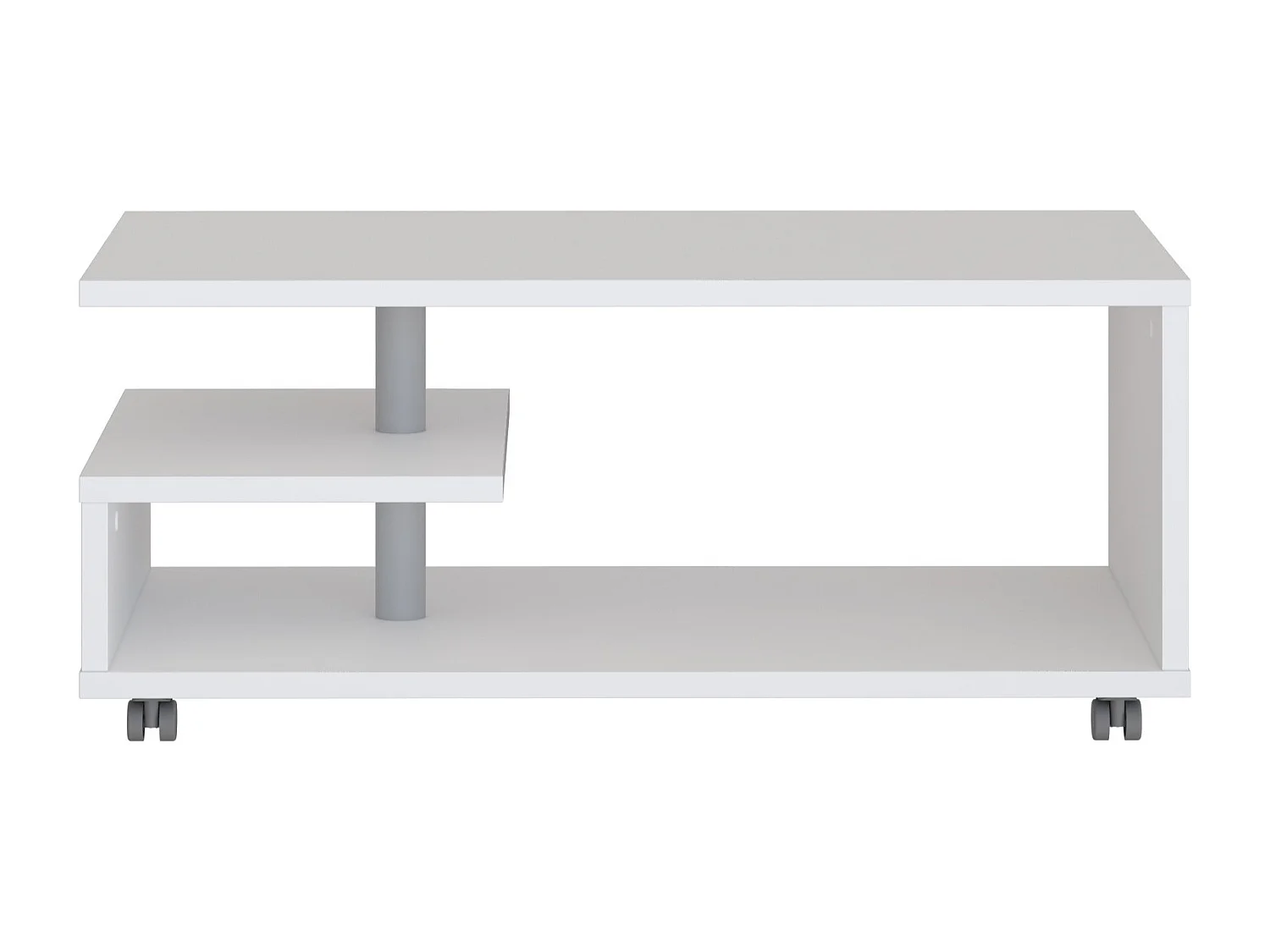 Mesa de centro - MDF - Branca - BAILEY