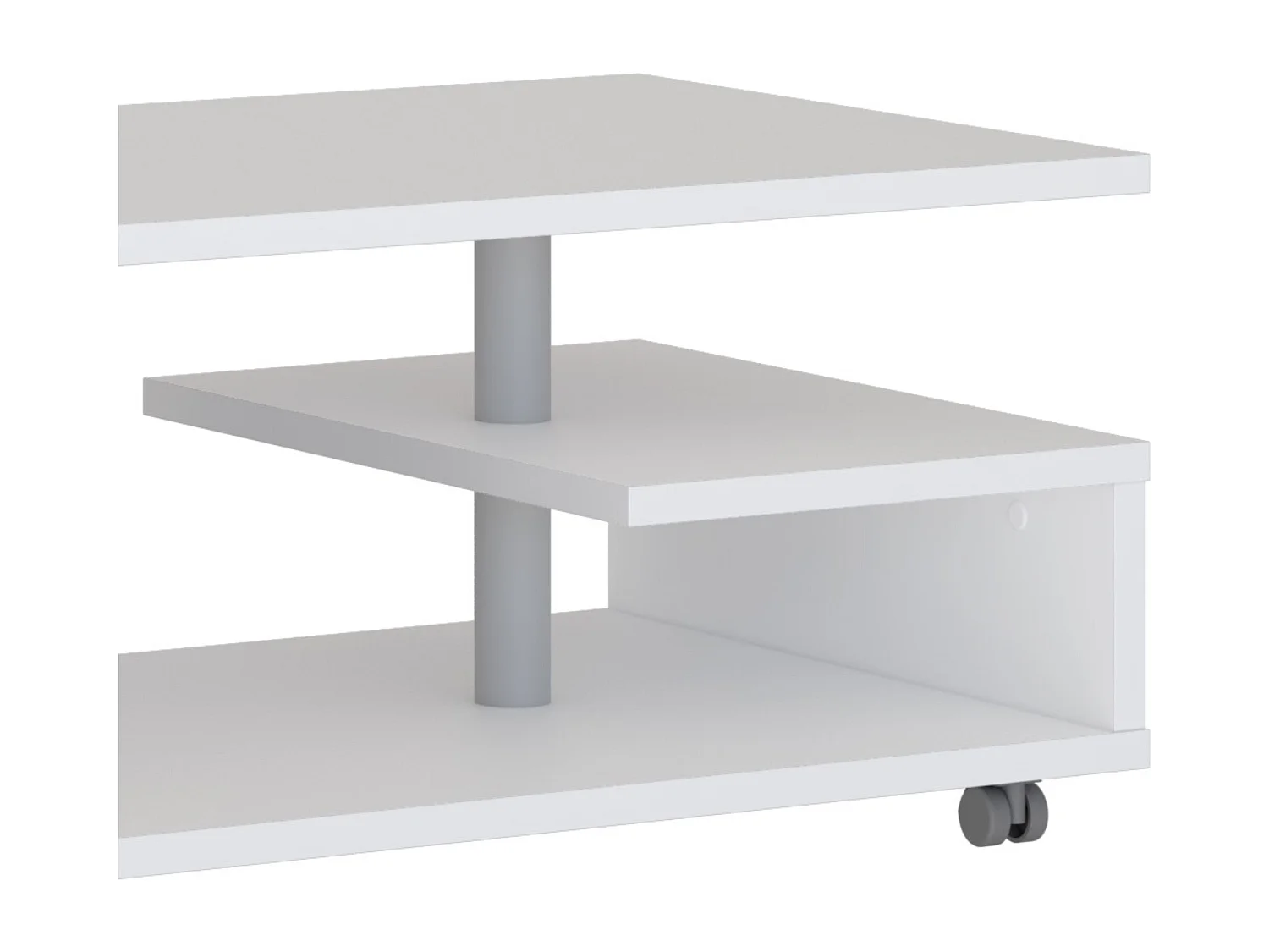 Mesa de centro - MDF - Branca - BAILEY