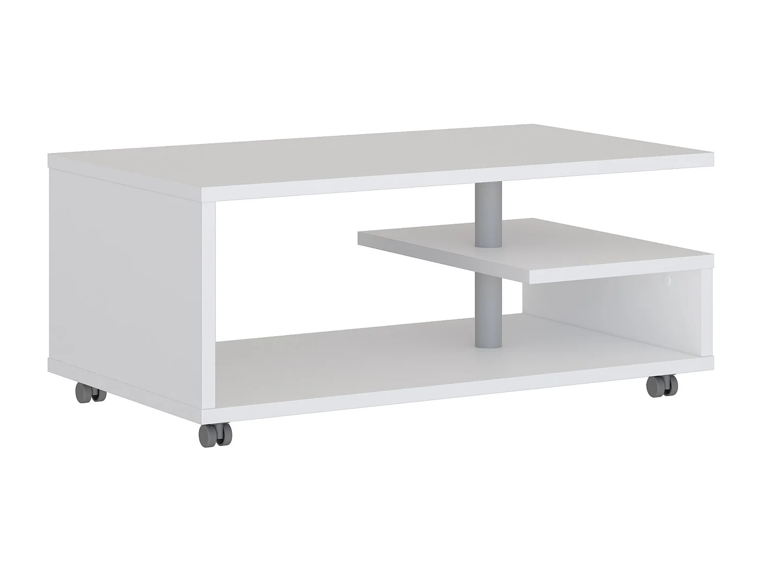 Stolik kawowy - MDF - Biały - BAILEY